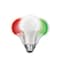 Feit Electric Feit A19 E26 (Medium) Auto Cycling LED Bulb Green/Red/White 2 Watt Equivalence 1 pk A19/RGW/LED/36 - alternate 2